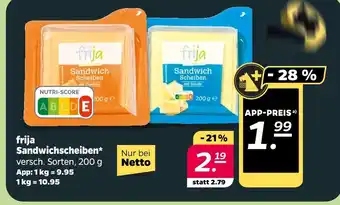 NETTO Frija sandwichscheiben Angebot