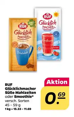 NETTO Ruf glücklichmacher süße mahlzeiten oder smoothie Angebot