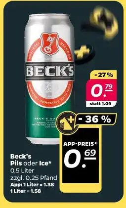 NETTO Beck's pils oder ice Angebot