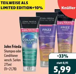 Aktiv Irma John Frieda Shampoo oder Conditioner Angebot