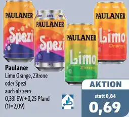 Aktiv Irma Paulaner Limo Orange, Zitrone oder Spezi Angebot