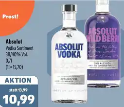 Aktiv Irma Absolut Vodka Angebot
