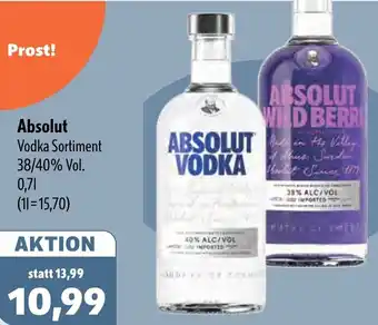 Aktiv Irma Absolut Vodka Angebot