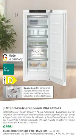 EP Liebherr stand-gefrierschrank fnd 4625-22 Angebot