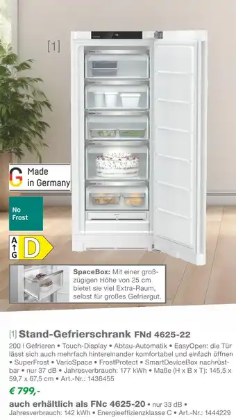 EP Liebherr stand-gefrierschrank fnd 4625-22 Angebot