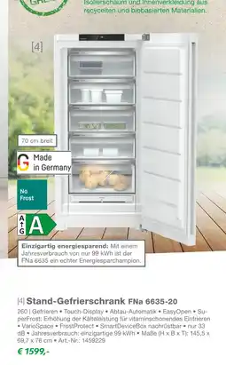 EP Liebherr stand-gefrierschrank fna 6635-20 Angebot