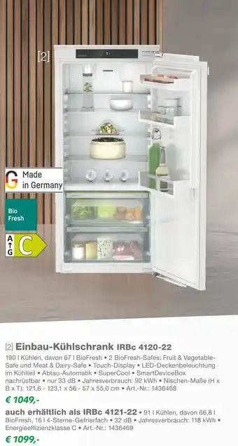 EP Liebherr einbau-kühlschrank irbc 4120-22 Angebot