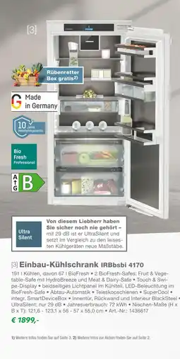 EP Liebherr einbau-kühlschrank irbbsbi 4170 Angebot