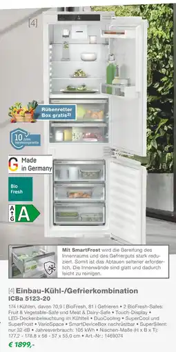 EP Liebherr einbau-kühl-/gefrierkombination icba 5123-20 Angebot