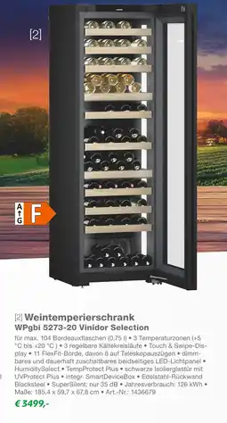 EP Liebherr weintemperierschrank wpgbi 5273-20 vinidor selection Angebot