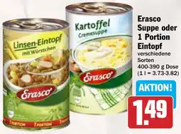 AEZ Erasco Suppe oder 1 Portion Eintopf Angebot