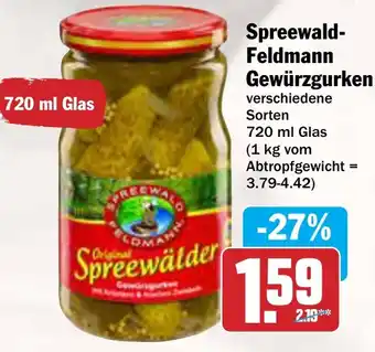 AEZ Spreewald Feldmann Gewürzgurken Angebot