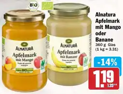 AEZ Alnatura Apfelmark mit Mango oder Banane Angebot