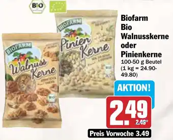AEZ Biofarm Bio Walnusskerne oder Pinienkerne Angebot