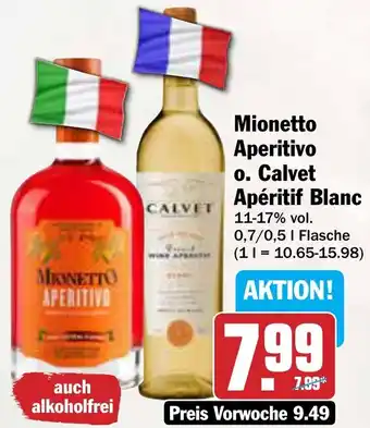 AEZ Mionetto Aperitivo o. Calvet Apéritif Blanc Angebot