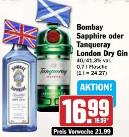 AEZ Bombay Sapphire oder Tanqueray London Dry Gin Angebot