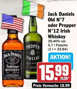 AEZ Jack Daniels Old N°7 oder Propper N°12 Irish Whiskey Angebot