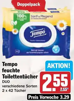 AEZ Tempo feuchte Toilettentücher Angebot