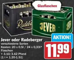 AEZ Jever oder Radeberger Angebot