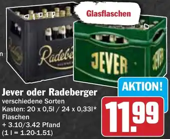 AEZ Jever oder Radeberger Angebot