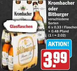 AEZ Krombacher oder Bitburger Angebot