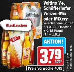 AEZ Veltins V+, Schöfferhofer Weizen-Mix oder Mixery Angebot
