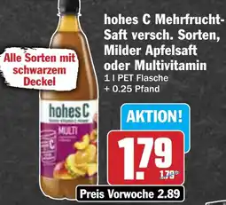 AEZ hohes C Mehrfrucht Saft versch. Sorten, Milder Apfelsaft oder Multivitamin Angebot