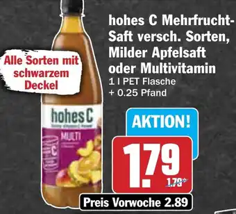 AEZ hohes C Mehrfrucht Saft versch. Sorten, Milder Apfelsaft oder Multivitamin Angebot