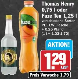 AEZ Thomas Henry oder Fuze Tea Angebot