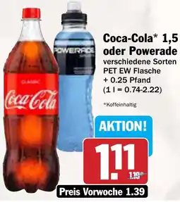AEZ Coca-Cola oder Powerade Angebot