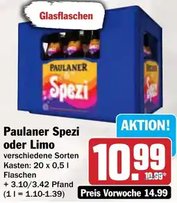 AEZ Paulaner Spezi oder Limo Angebot