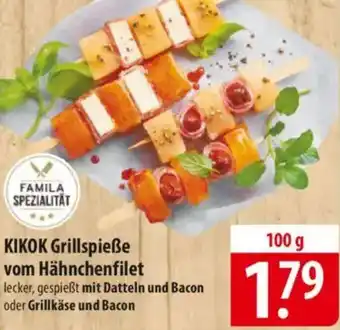 Famila Nord Ost KIKOK Grillspieße vom Hähnchenfilet Angebot