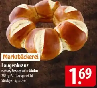 Famila Nord Ost Marktbäckerei Laugenkranz Angebot
