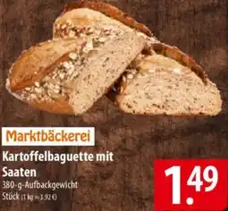Famila Nord Ost Marktbäckerei Kartoffelbaguette mit Saaten Angebot