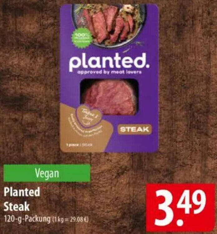 Planted Steak 120 g Angebot bei Famila Nord Ost