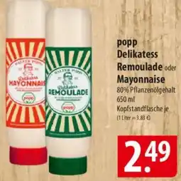Famila Nord Ost popp Delikatess Remoulade oder Mayonnaise Angebot