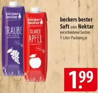 Famila Nord Ost beckers bester Saft oder Nektar Angebot