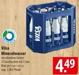 Famila Nord Ost Vilsa Mineralwasser Angebot
