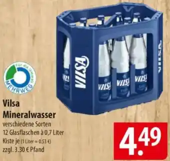 Famila Nord Ost Vilsa Mineralwasser Angebot