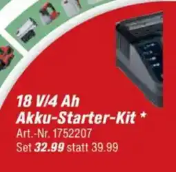 toom Baumarkt Einhell 18 V/4 Ah Akku-Starter-Kit Angebot