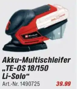 toom Baumarkt Einhell Akku-Multischleifer „TE-OS 18/150 Li-Solo" Angebot