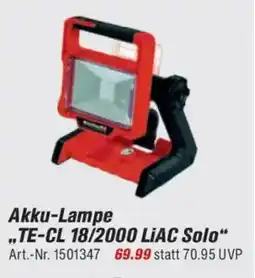 toom Baumarkt Einhell Akku-Lampe „TE-CL 18/2000 LIAC Solo" Angebot