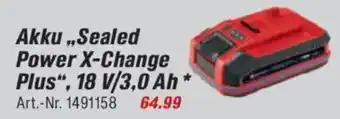 toom Baumarkt Einhell Akku,,Sealed Power X-Change Plus", 18 V/3,0 Ah Angebot