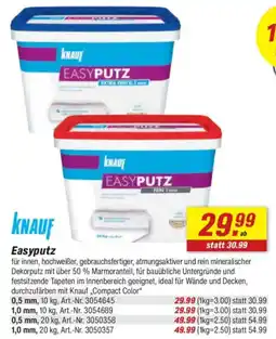 toom Baumarkt KNAUF Easyputz Angebot