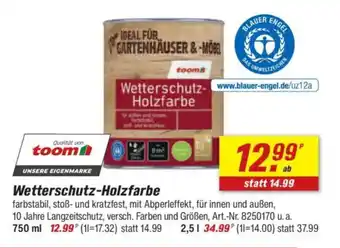 toom Baumarkt Wetterschutz-Holzfarbe Angebot