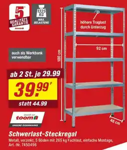 toom Baumarkt Schwerlast-Steckregal Angebot