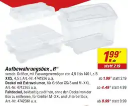 toom Baumarkt Aufbewahrungsbox "R" Angebot