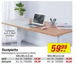 toom Baumarkt Tischplatte Angebot