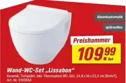 toom Baumarkt Wand-WC-Set „Lissabon" Angebot