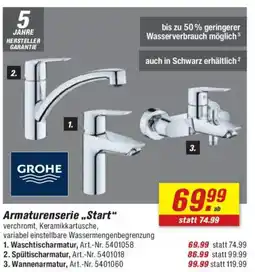 toom Baumarkt GROHE Armaturenserie „Start" Angebot